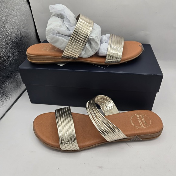 Andre Assous Shoes - Andre Assous Nabila Platino Sandal - Size 8 New